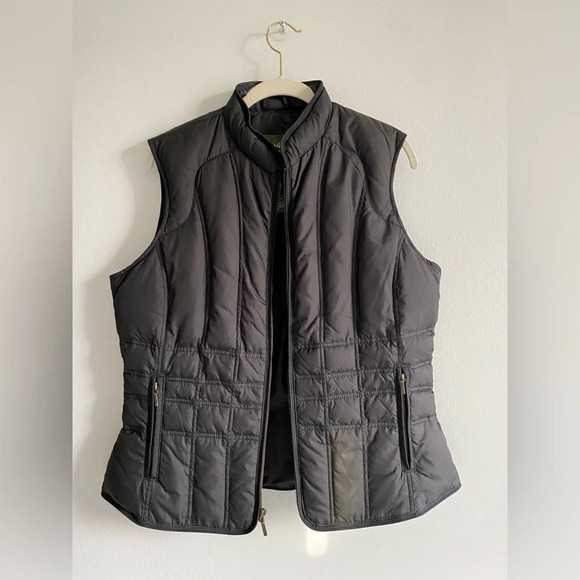 NWOT Black Eddie Bauer Authentic Goose Down Vest Size L - Picture 1 of 6